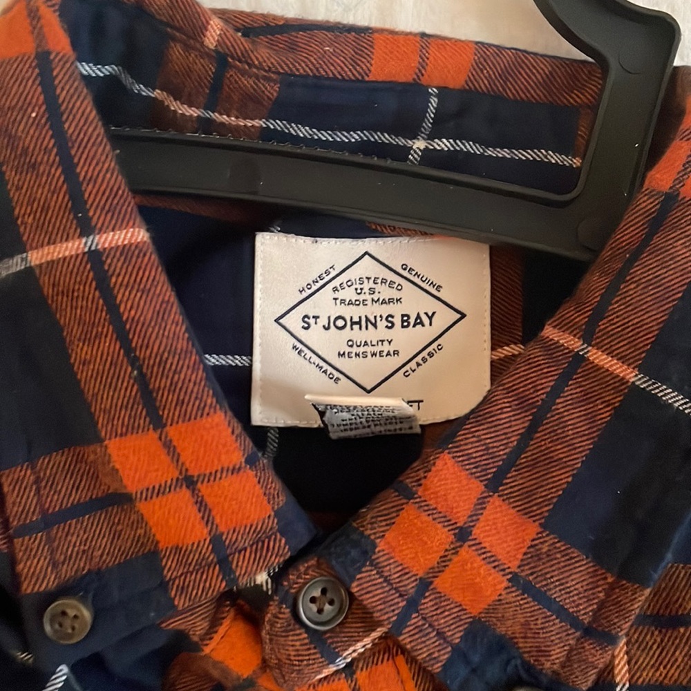 Orange and blue Flannel